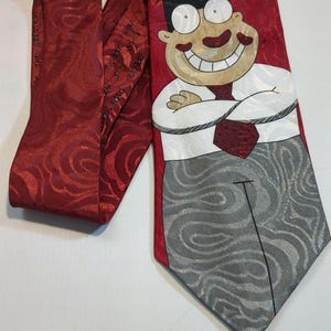 Super Dad Proud Red MMG Hallmark Tie Men&#39;s Ties Neckties
