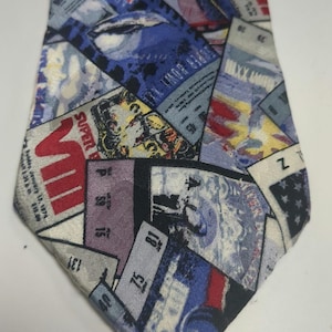 Team NFL Football Sports Tickets Stubs Men&#39;s Ties Neckties