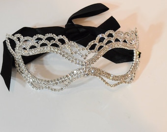 Strass Maske Mardi Gras Hochzeit Silvester Prom