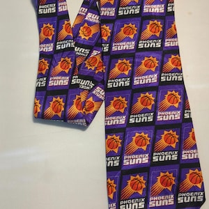 Phoenix Suns Win Lose or Tie Sports Basketball Silk Men&#39;s Neck Tie NBA Basketball