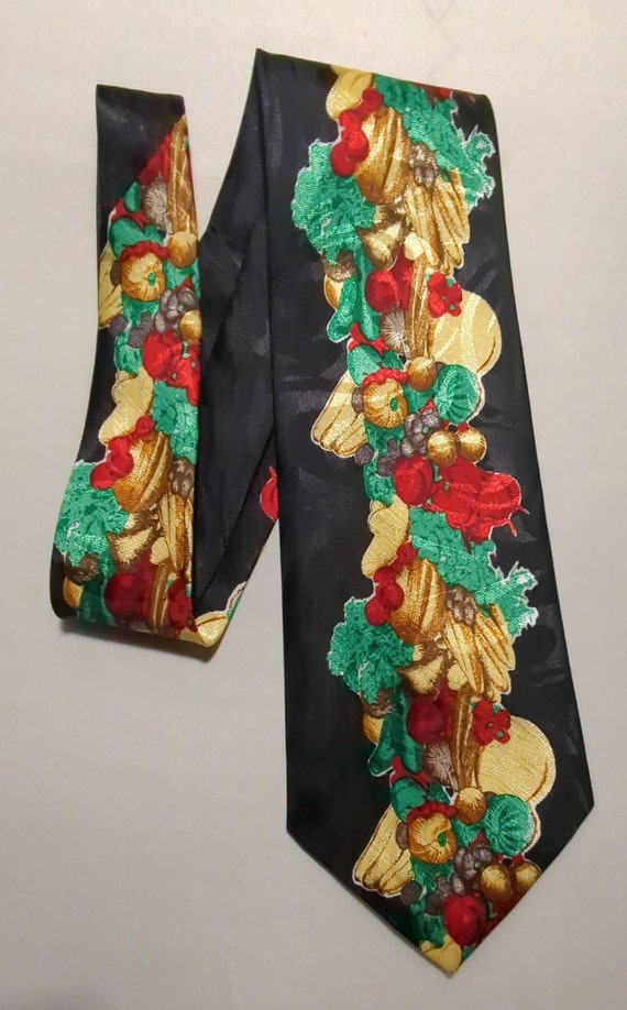 Cravate Homme En Soie 100% Fumagalli - Noir Avec Ours De Noël, Fait Main En Espagne - Longueur Classique
