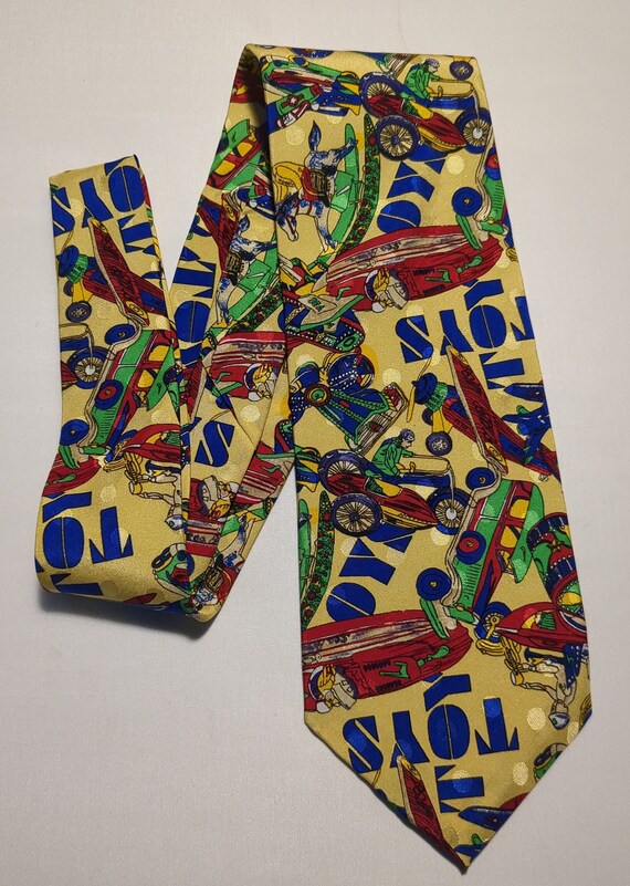Very Colorful Silk Necktie Depicting an Array of … - image 2
