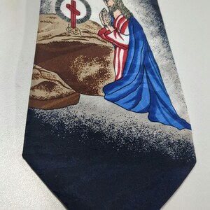 Jesus betendes Kreuz christliche Renaissance Krawatten Krawatte Herren Krawatten Krawatte