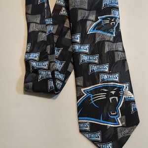 Carolina Panthers Football Necktie Men&#39;s Novelty Silk Necktie NFC South