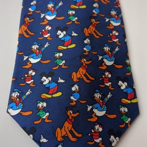 Corbatas para hombre con estampado de personajes de Disney Mickey Mouse, Pato Donald y Pluto