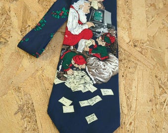 Santa Claus Online for Last Minute Gifts Christmas Men's Ties.