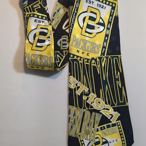 Green Bay Packers Fan Necktie NFL Football Fan Necktie