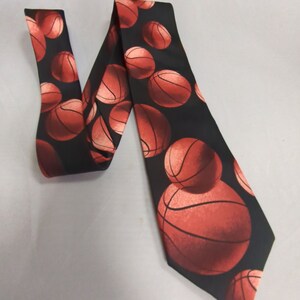 Basketball Necktie Hoop and Basketball Design Basketball Coach Gift