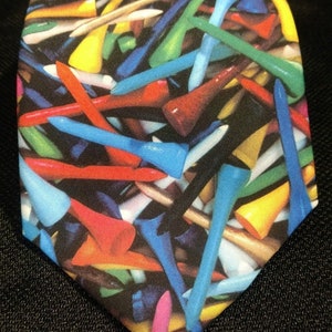 Men's RALPH MARLIN Golf Tee Tees Neck Tie 1994 Golfer Ties