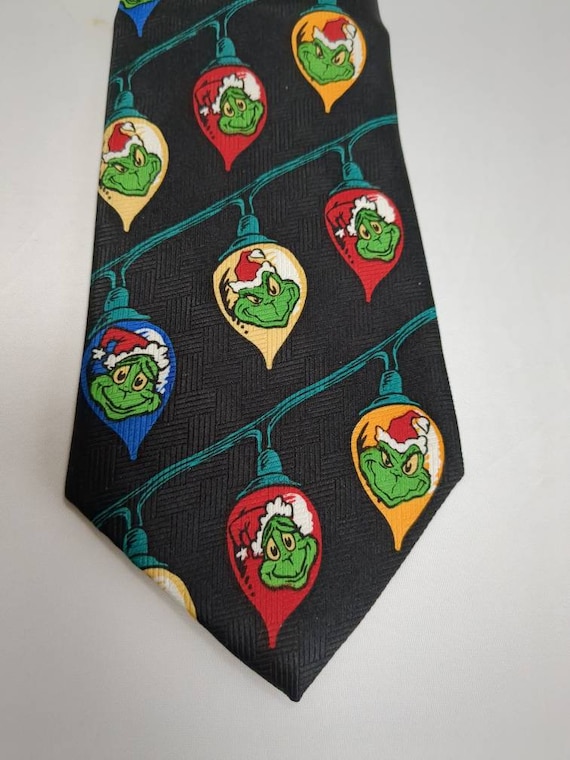 grinch christmas tie