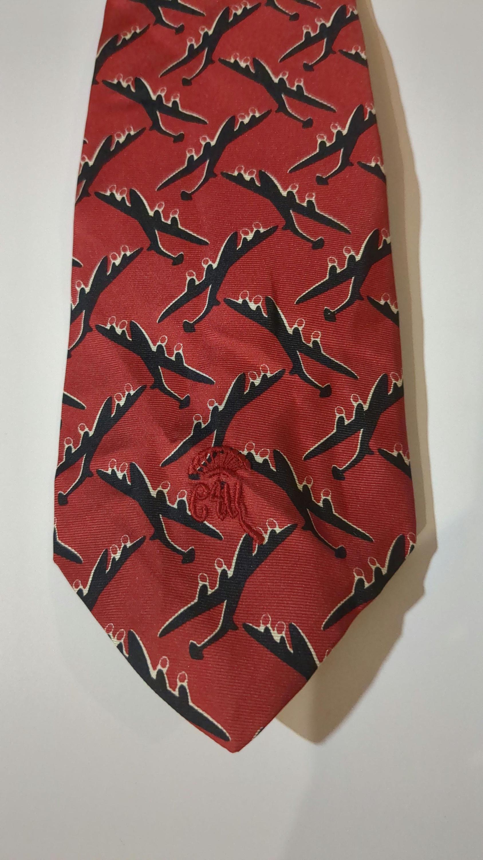 Large Propeller Plane Countess Mara Pattern Tie Men's Ties Neckties