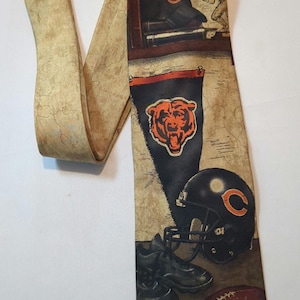 Chicago Bears Necktie Football Men&#39;s Novelty Necktie  Vintage Looking