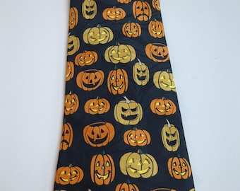 Halloween Pumpkin Jack-O-Lantern Creature Apparel Group LTD. Krawat Krawaty Męskie Krawaty