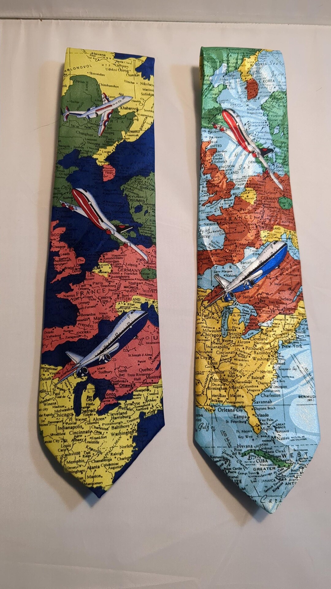 ties with airplanes on them