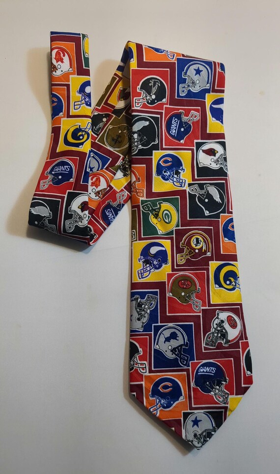 NFL Team Helmets Men's Tie Necktie Team NFL