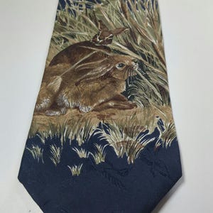 Wild Rabbit Tall Grass Field Wear Tie Men&#39;s Ties Neckties
