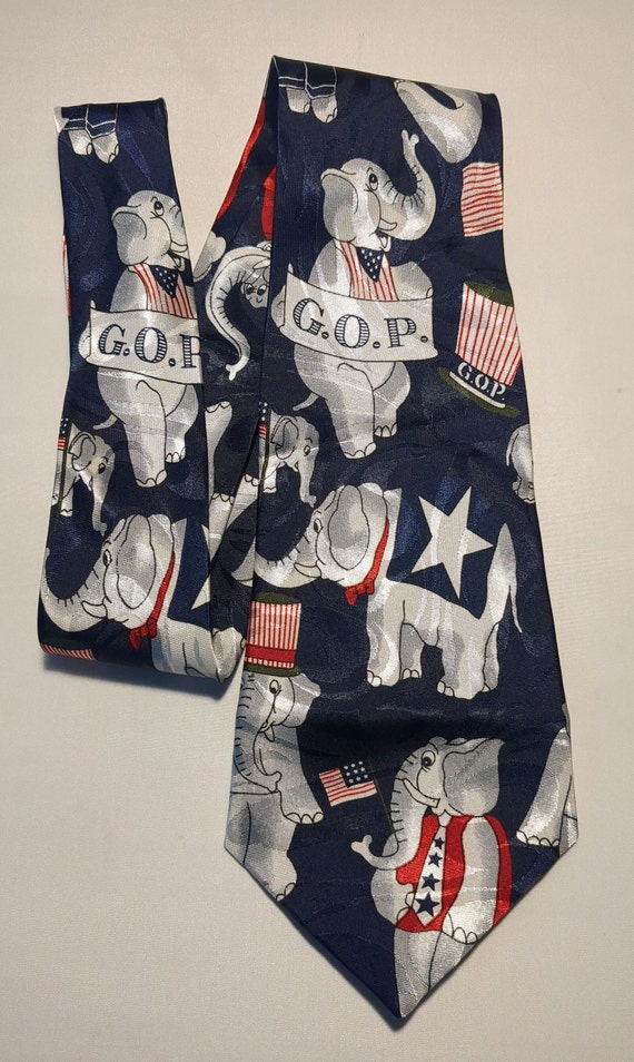 Grand Old Party GOP Political Necktie Republican P