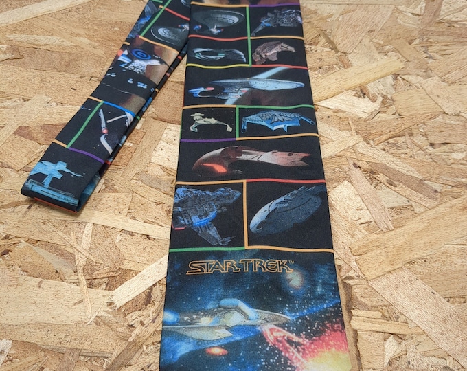 Star Trek Ship Montage Ralph Marlin Necktie 1996 Star Trek Men's Ties ...