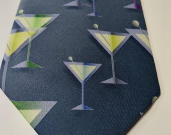 martini glass tie