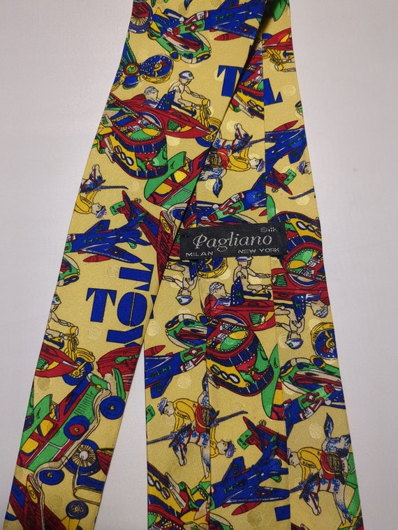 Very Colorful Silk Necktie Depicting an Array of … - image 5