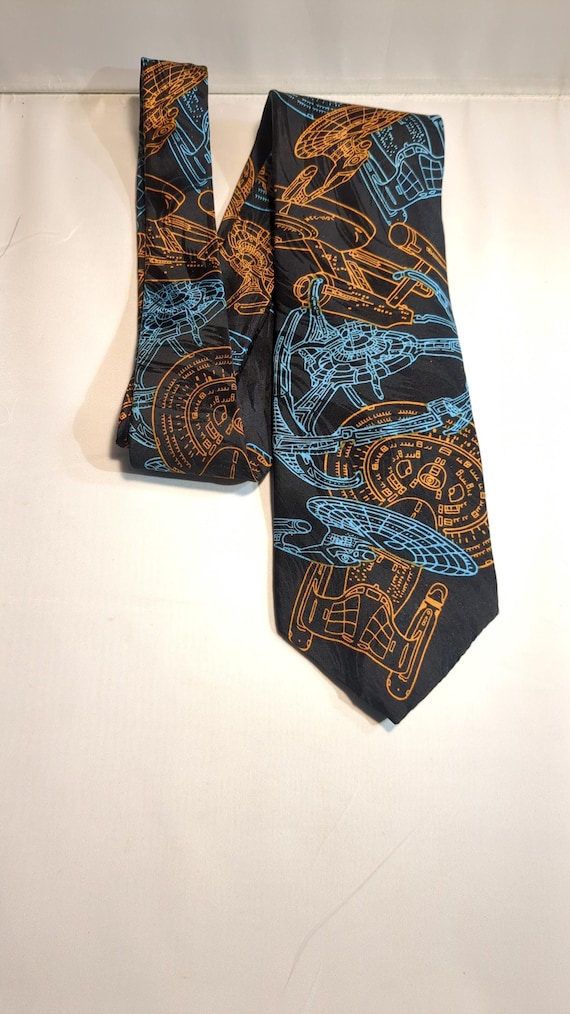 Star Trek Combination Starship Enterprise Men's Necktie