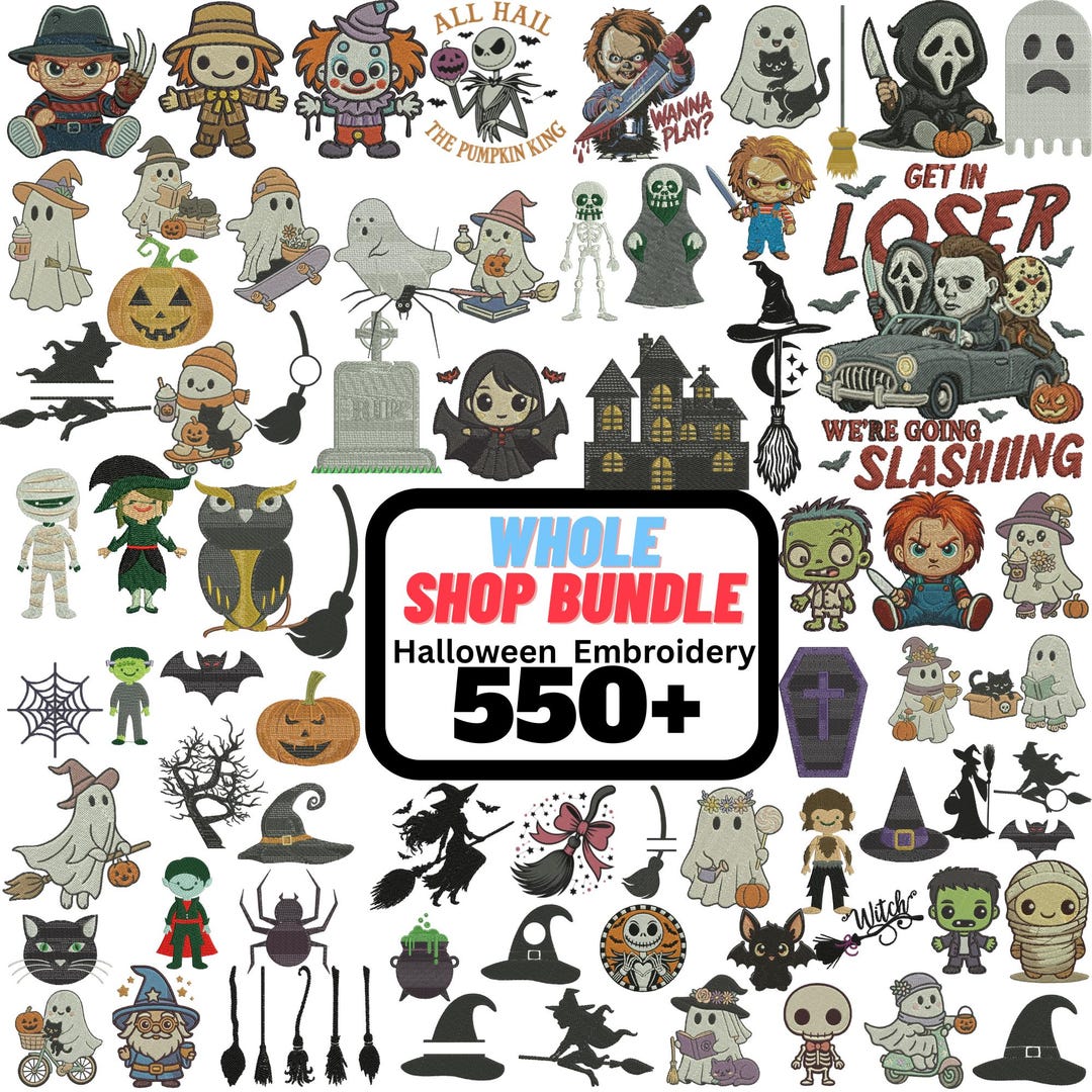 Halloween Machine Embroidery Designs Mega Bundle Halloween Icons ...