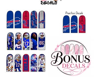Buffalo Bills Wasserschiebe-Nagelaufkleber