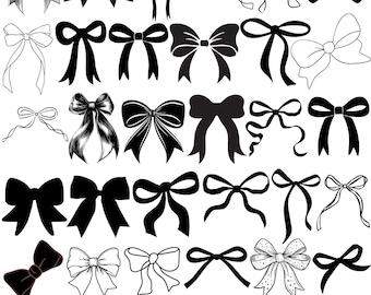 ibbon Bow SVG Bundle, Coquette Bows Bundle Svg,Ribbon coquette Bow svg, Bow Svg Png, Hair Bow Svg,(Digital Download)