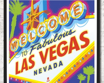 Las Vegas, Las Vegas Sign, Welcome Las Vegas, Las Vegas Print, Las Vegas Poster, Las Vegas Wall Art, Las Vegas Wall decor, Gift, Home decor