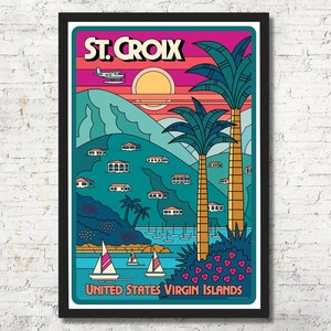 St. Croix poster, St. Croix wall art, St. Croix art print, St. Croix, St. Croix, St. Croix gift, St. Croix wall art, Virgin Islands