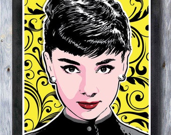 Audrey Hepburn poster, Audrey Hepburn wall art, Audrey Hepburn art print, Poster, Audrey Hepburn art, Wall decor, Gift, Home decor