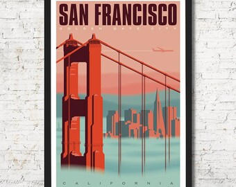 San Francisco poster, San Francisco print, San Francisco wall art, San Francisco art print, San Francisco, San Francisco art, Wall decor