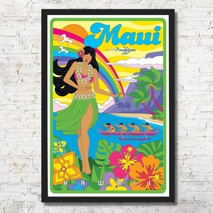 Maui poster, Maui wall art, Maui art print, Maui, Maui Wall decor, Hawaii art, Hawaii Wall decor, Home decor, Hawaii print, Hawaii poster