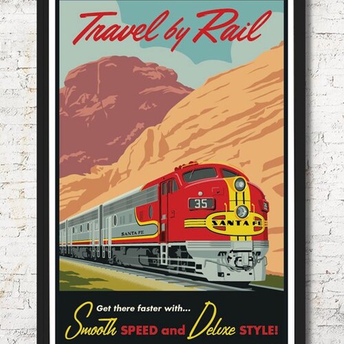 Cleveland Ohio State New York Central Railroad Train Poster Ragan Art Print 292