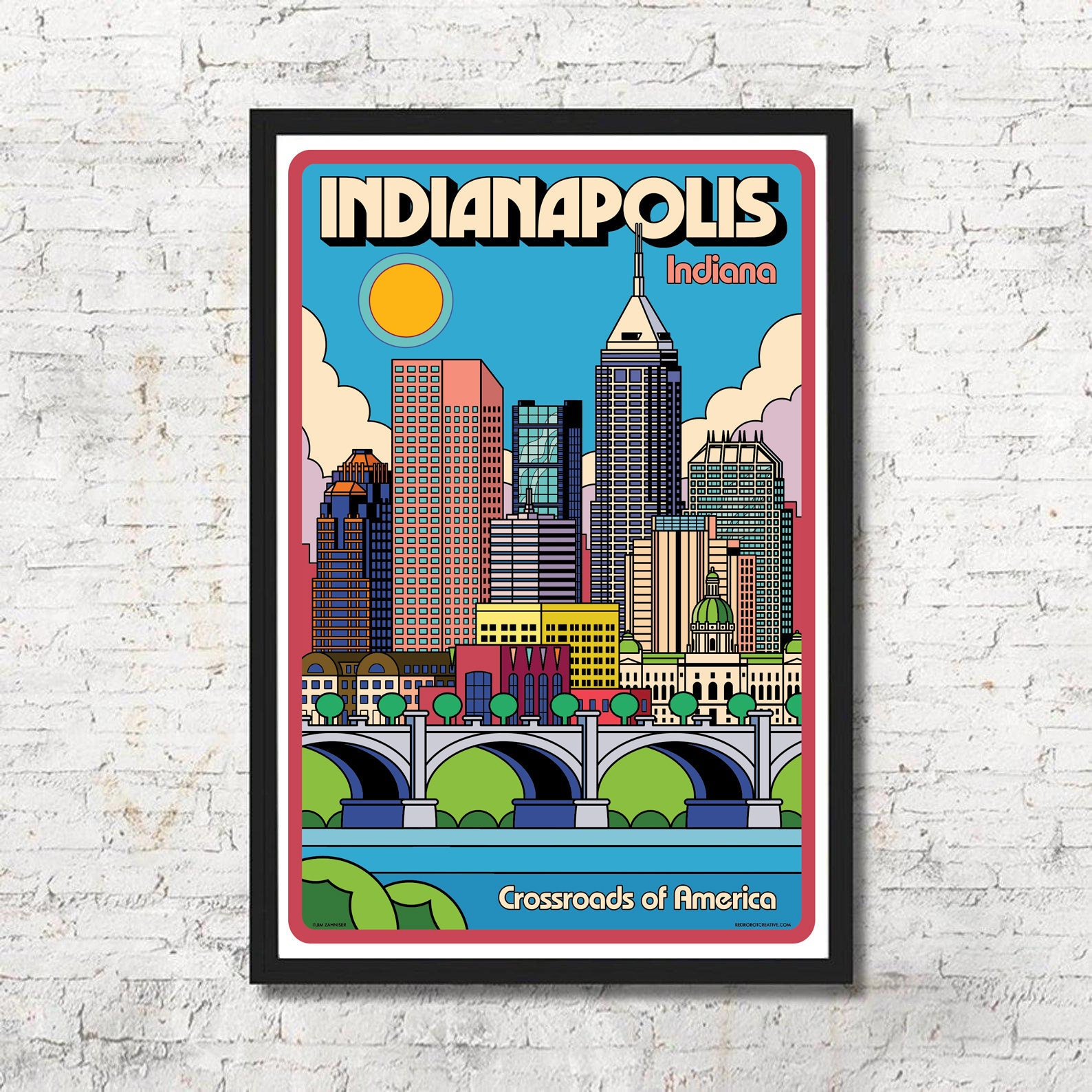 Indianapolis Poster Indianapolis Wall Art Indianapolis Etsy
