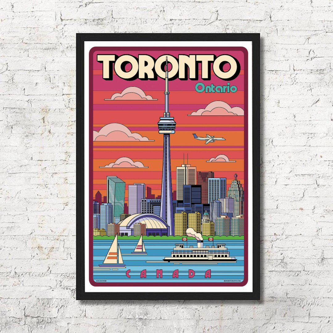 Toronto, Toronto Poster, Toronto Wall Art, Toronto Art Print, Toronto
