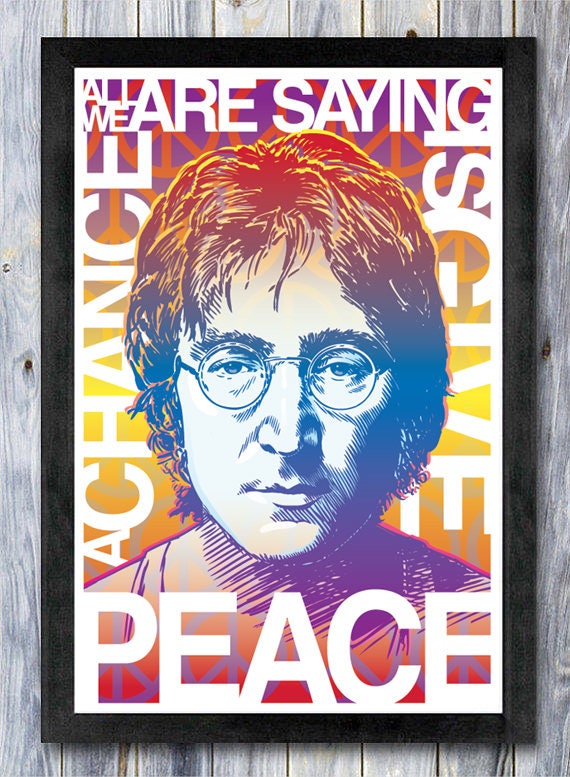 John Lennon, John Lennon poster, John Lennon wall art, John