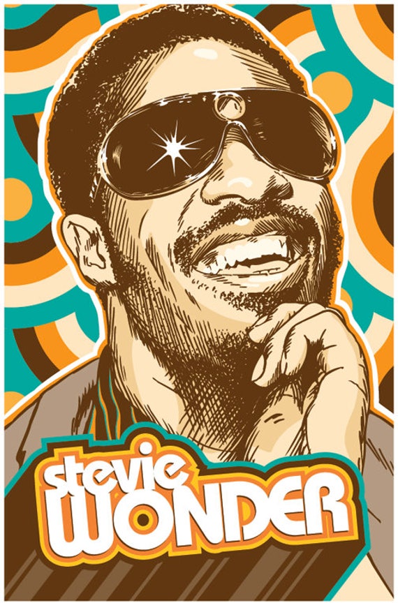 Stevie Wonder, Stevie Wonder Poster, Stevie Wonder Wall Art