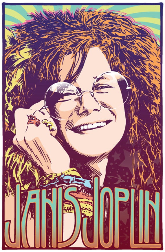 油絵原画　Janis Joplin Janis Joplin Art Print, Singer Canvas, Joplin Painting | eBay