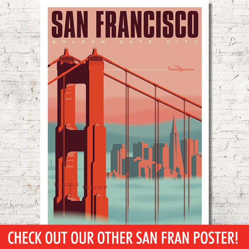 San Francisco San Francisco Poster San Francisco Wall Art Etsy