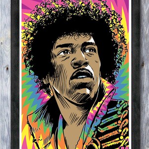Jimi Hendrix, Jimi Hendrix poster, Jimi Hendrix wall art, Jimi Hendrix art print, Jimi Hendrix art, Wall decor, Gift, Home decor image 3