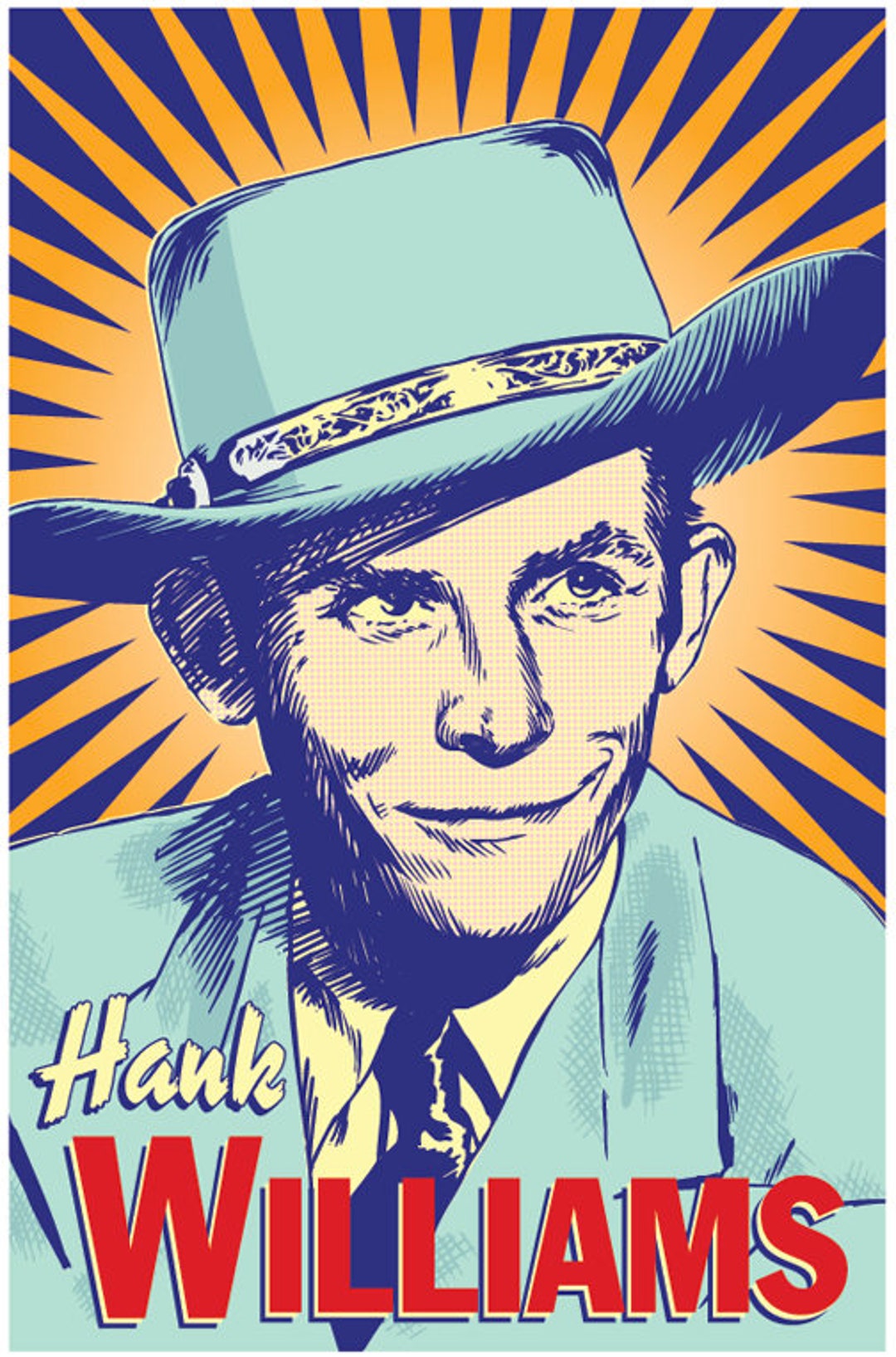 Hank Williams, Sr., Hank Williams Poster, Hank Williams Wall Art, Hank