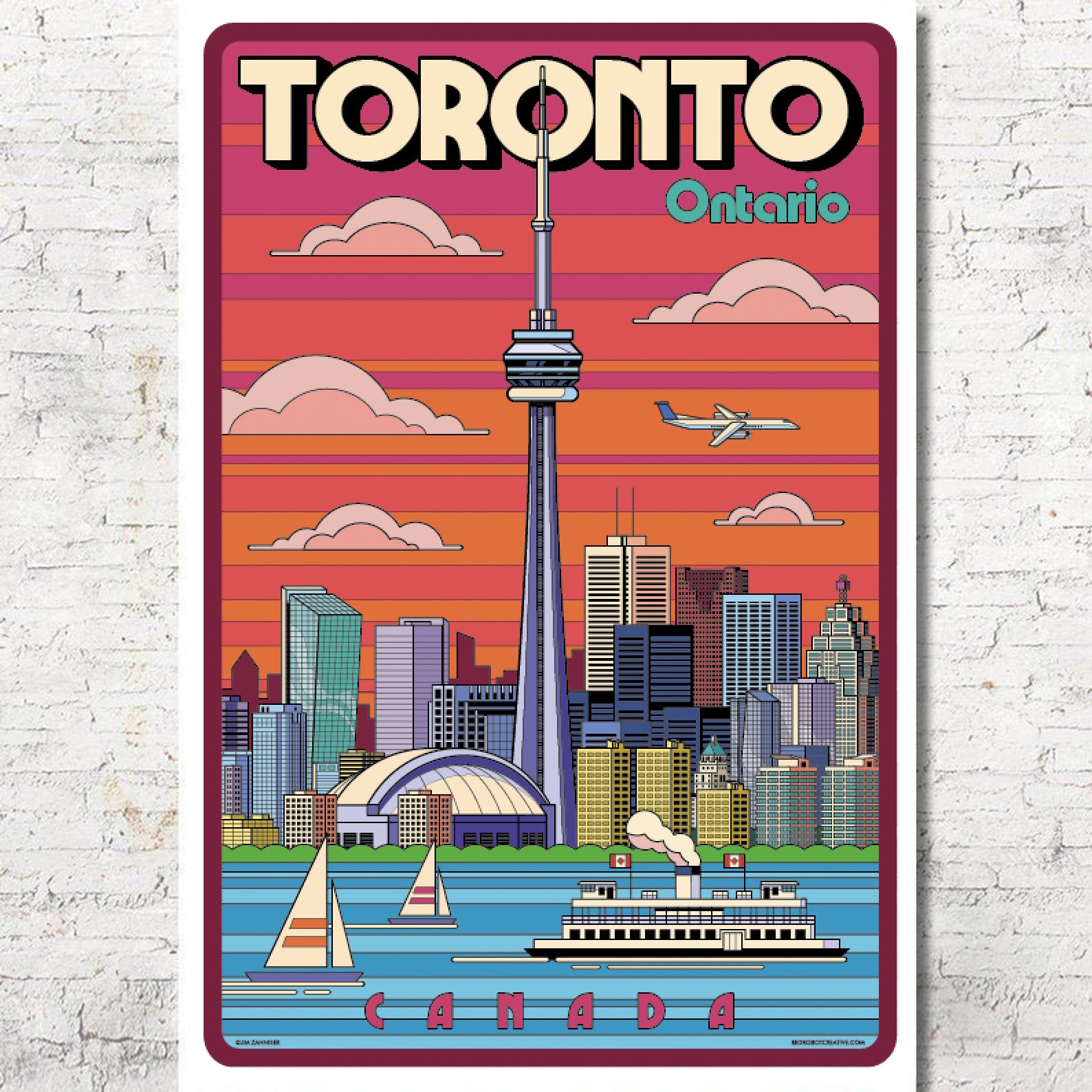 Toronto Toronto Poster Toronto Wall Art Toronto Art Print Etsy