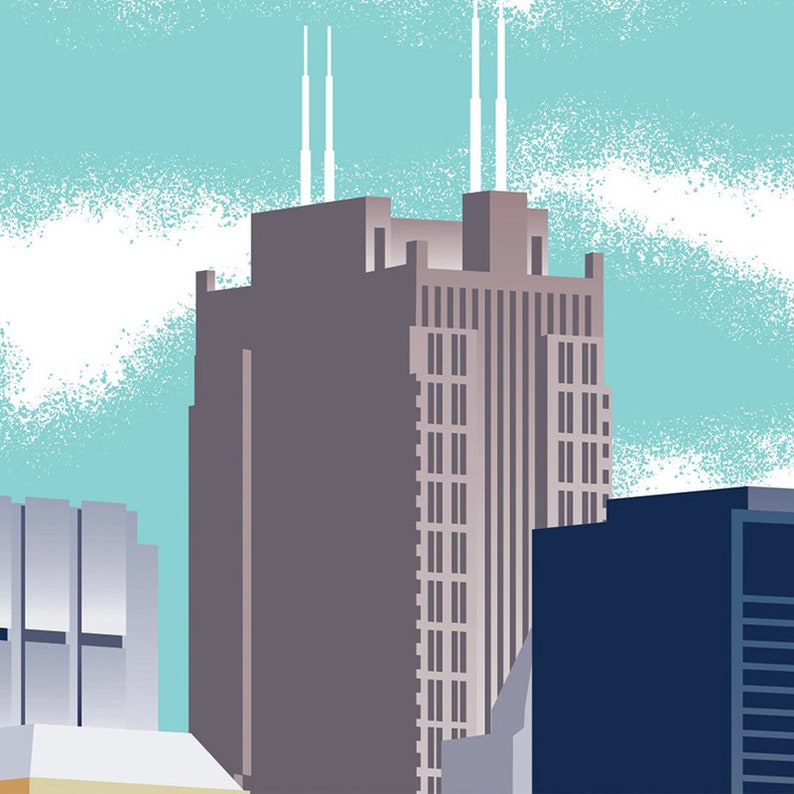 Chicago Poster Chicago Wall Art Chicago Print Chicago Art Etsy