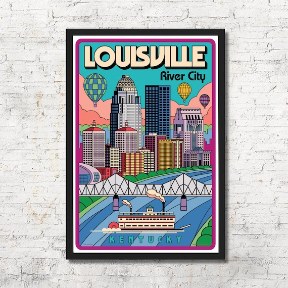 Louisville Kentucky Traveling Louisville Skyline Souvenir Tote Bag