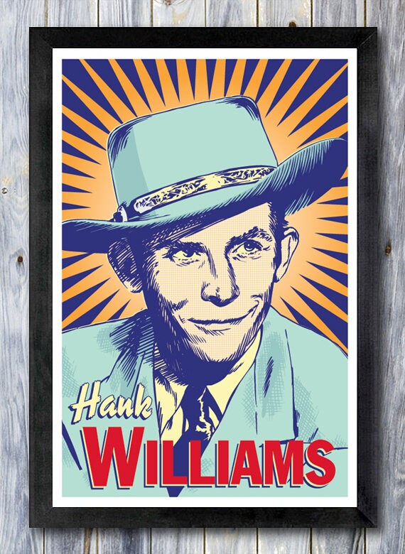 13 x 19 Hank Williams, Sr., Hank Williams poster, Hank