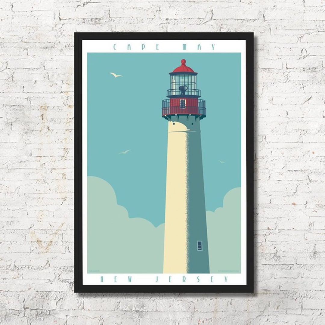 Cape May Poster, Cape May Wall Art, Cape May Print, Cape May Art Print