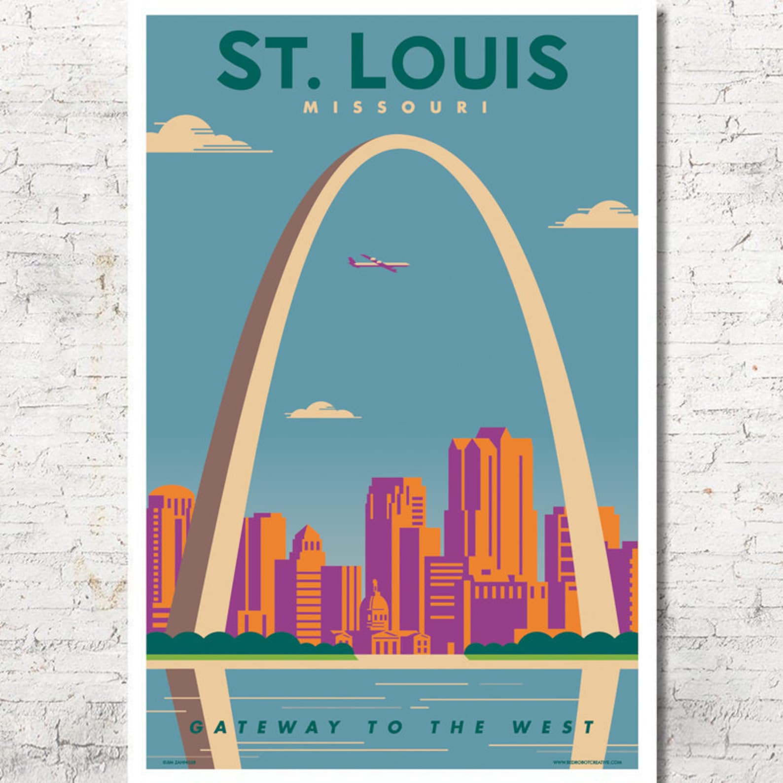 St. Louis St. Louis Poster St. Louis Wall Art St. Louis Art Etsy