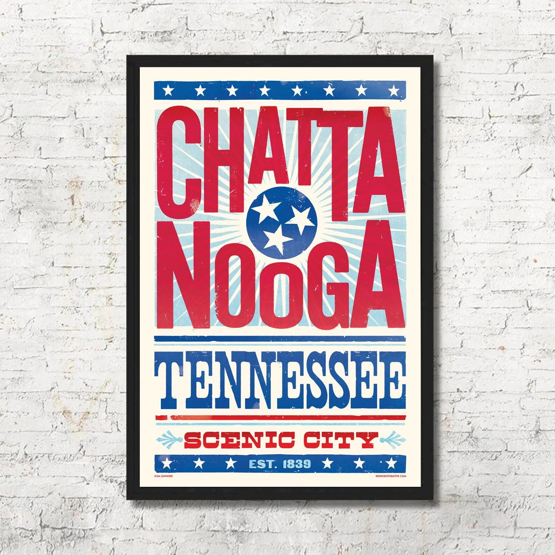 Chattanooga Poster, Chattanooga Wall Art, Chattanooga Print
