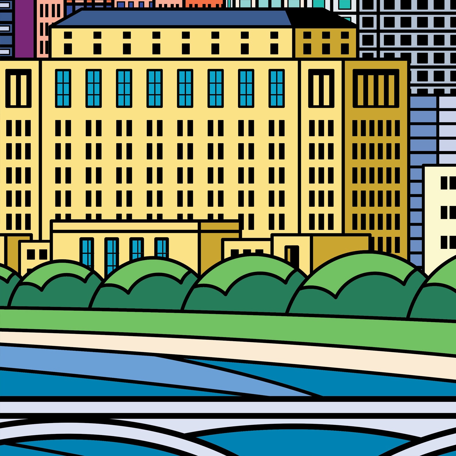 Columbus Poster Columbus Wall Art Columbus Art Print Etsy